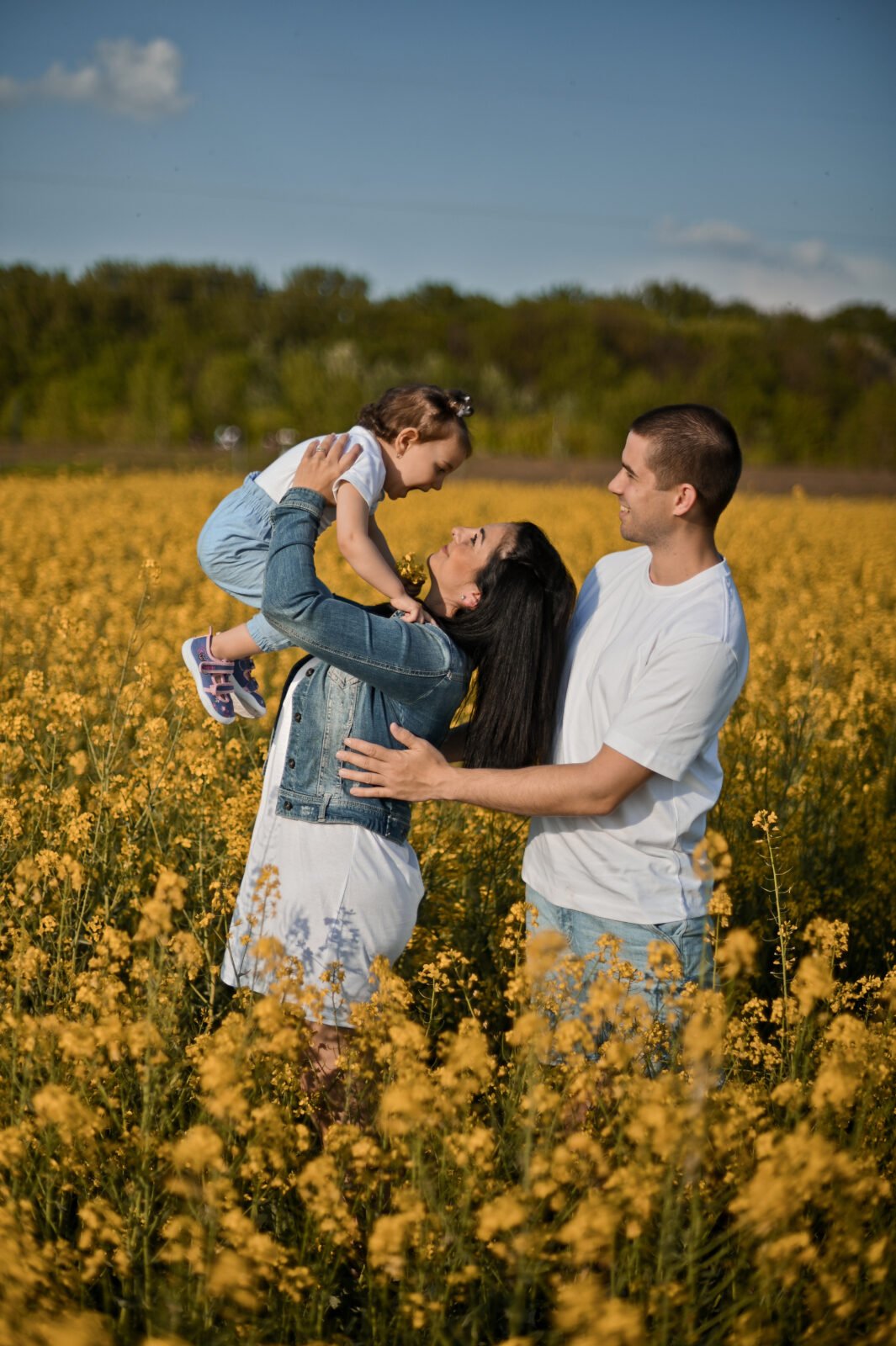 rodinné a detské fotenie, fotenie v repke v Bratislave