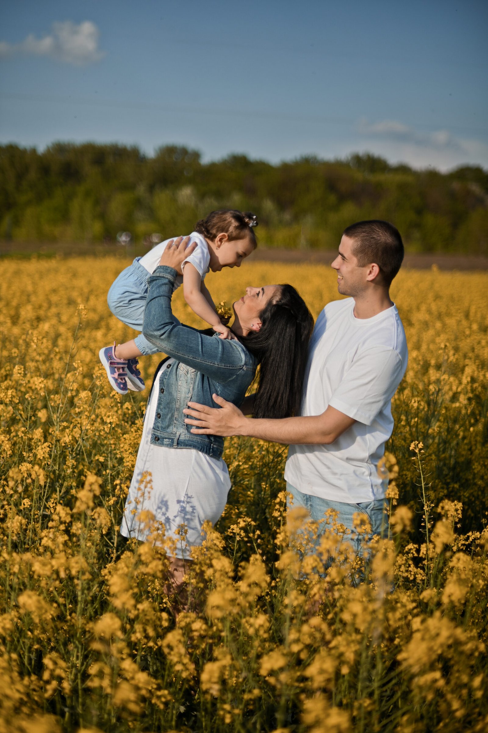 rodinné a detské fotenie, fotenie v repke v Bratislave