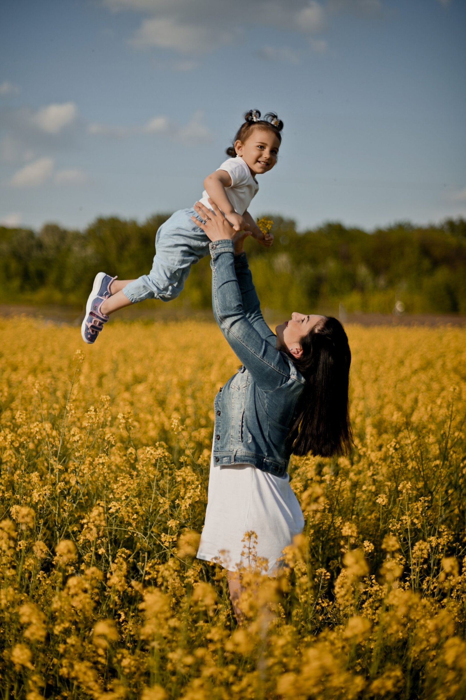 rodinné a detské fotenie, fotenie v repke v Bratislave