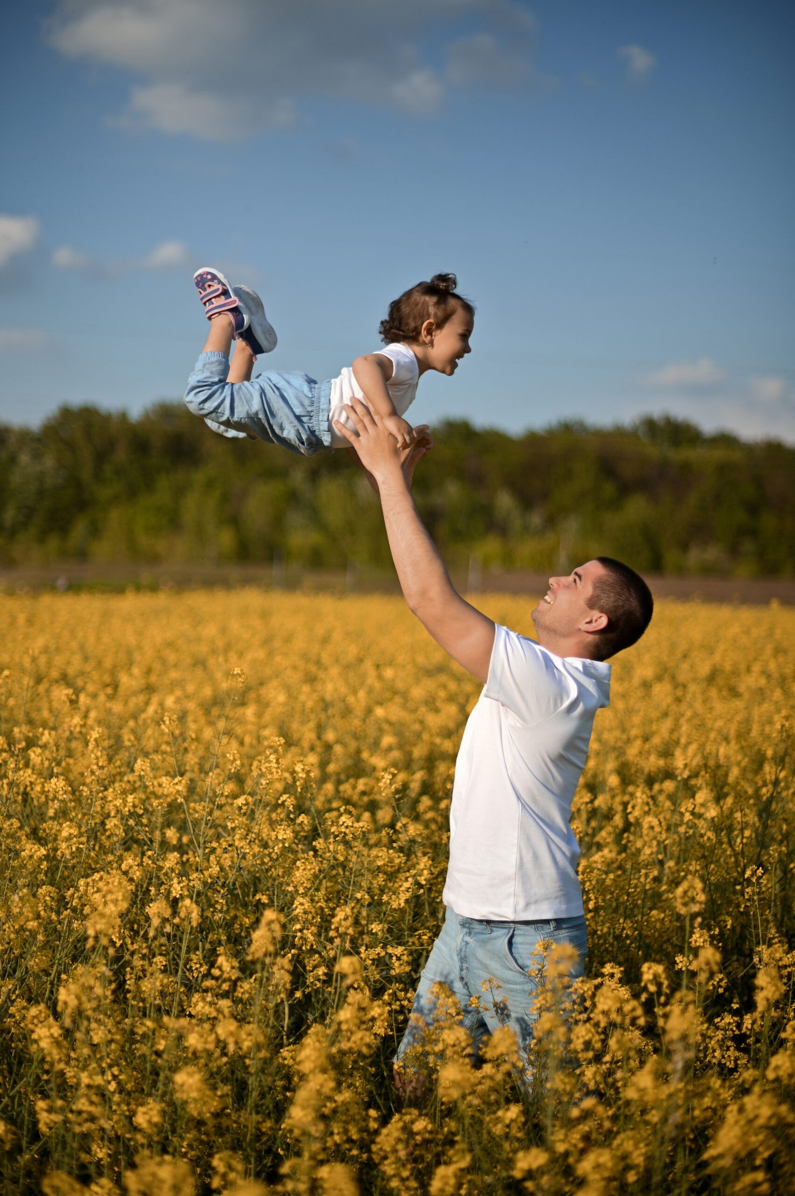 rodinné a detské fotenie, fotenie v repke v Bratislave