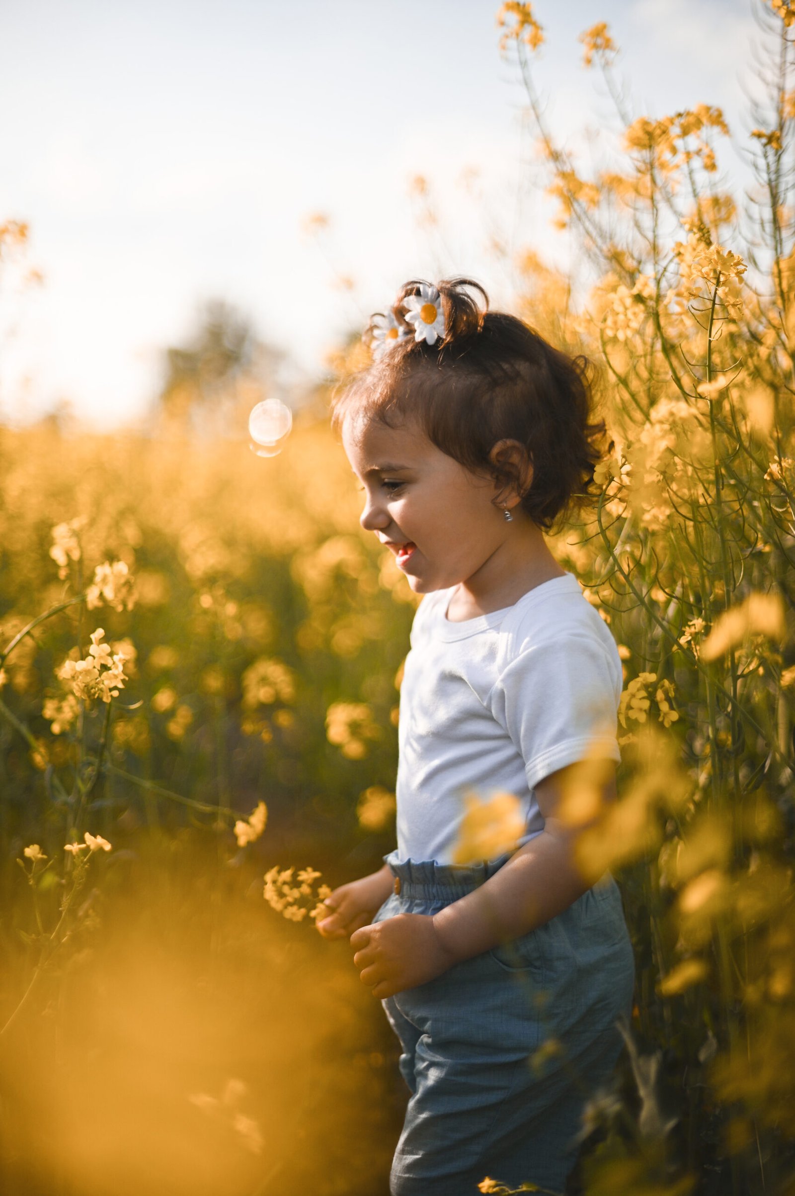rodinné a detské fotenie, fotenie v repke v Bratislave